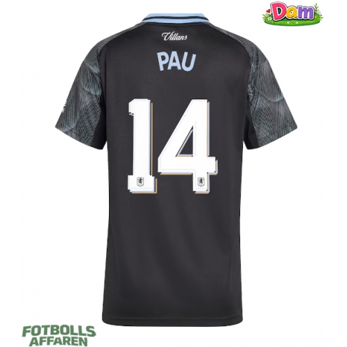 Aston Villa Pau Torres #14 Bortatröja Kvinnor 2025-26 Kortärmad